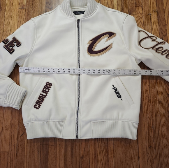 Cleveland Cavaliers Pro Standard Mens Jacket Vegan Leather Size L NBA - Picture 6 of 11